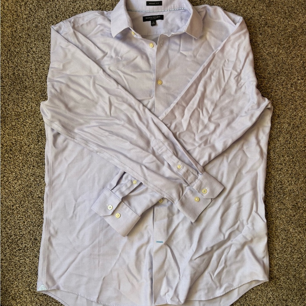 Banana Republic White Dress Shirt with Point Collar